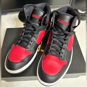 JORDAN ACCESS BLACK RED AR3762 006 BASKETBALL SHOES - MENS 10.5